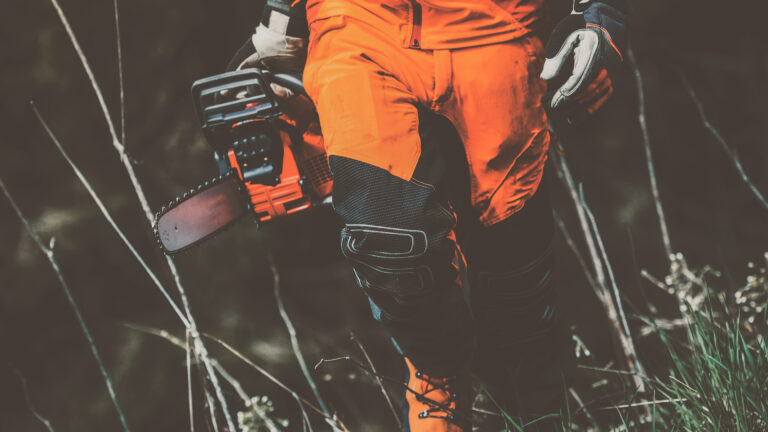 SICHERHEIT – PERSÖNLICHE SCHUTZAUSRÜSTUNG FÜR FORSTWIRTE.